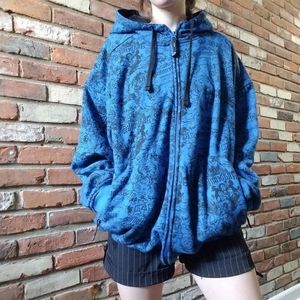 Akademiks Vintage Y2k Graphic Oversized Zipup Hoodie